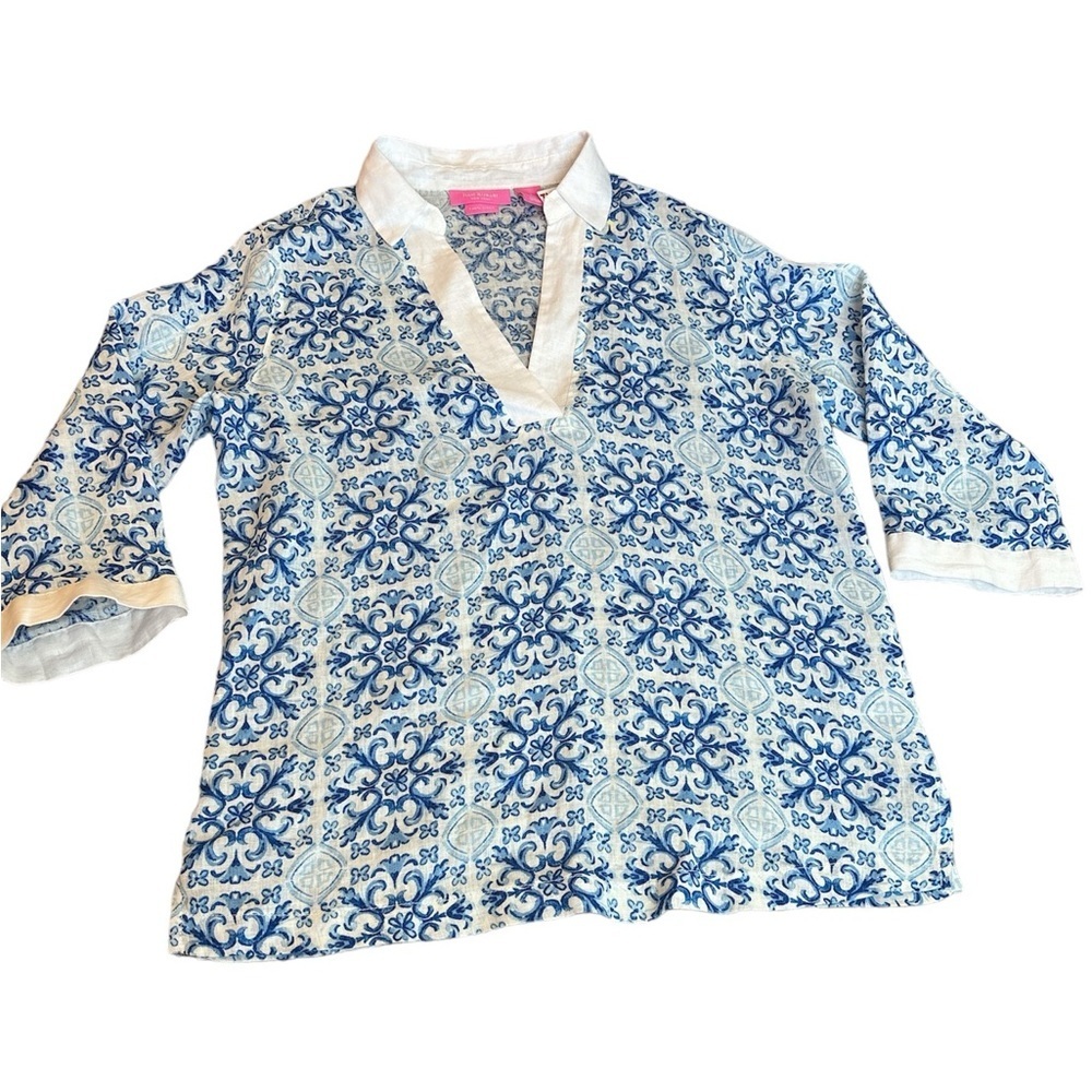 NWT Isaac Mizrahi Women's 100% Linen Tops Size‎ S